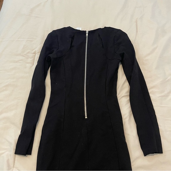 Bar III Classic Black Long Sleeve Dress Size S - Picture 6 of 6